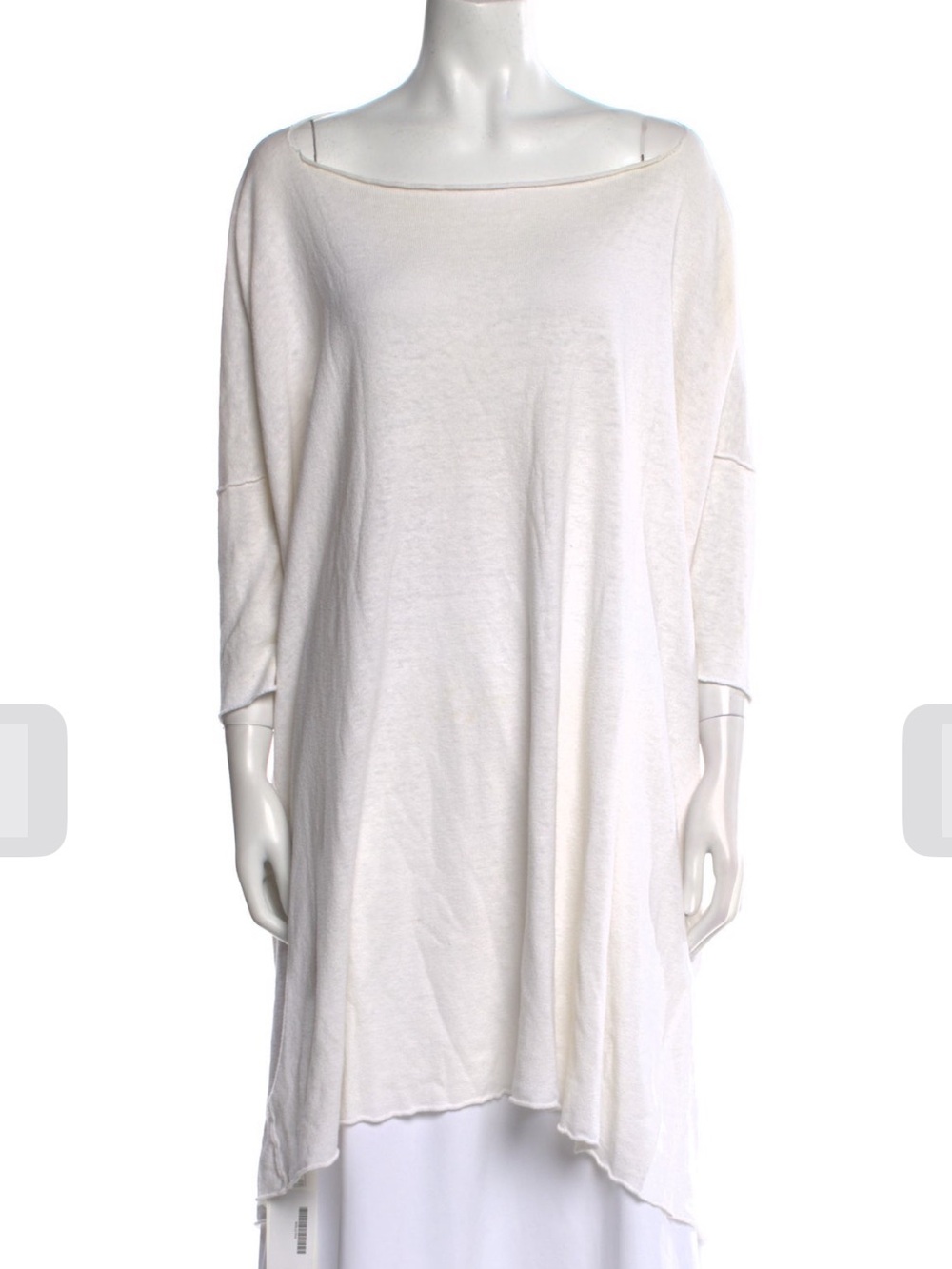 Lauren Manoogian Ivory High-Low Tunic Dress